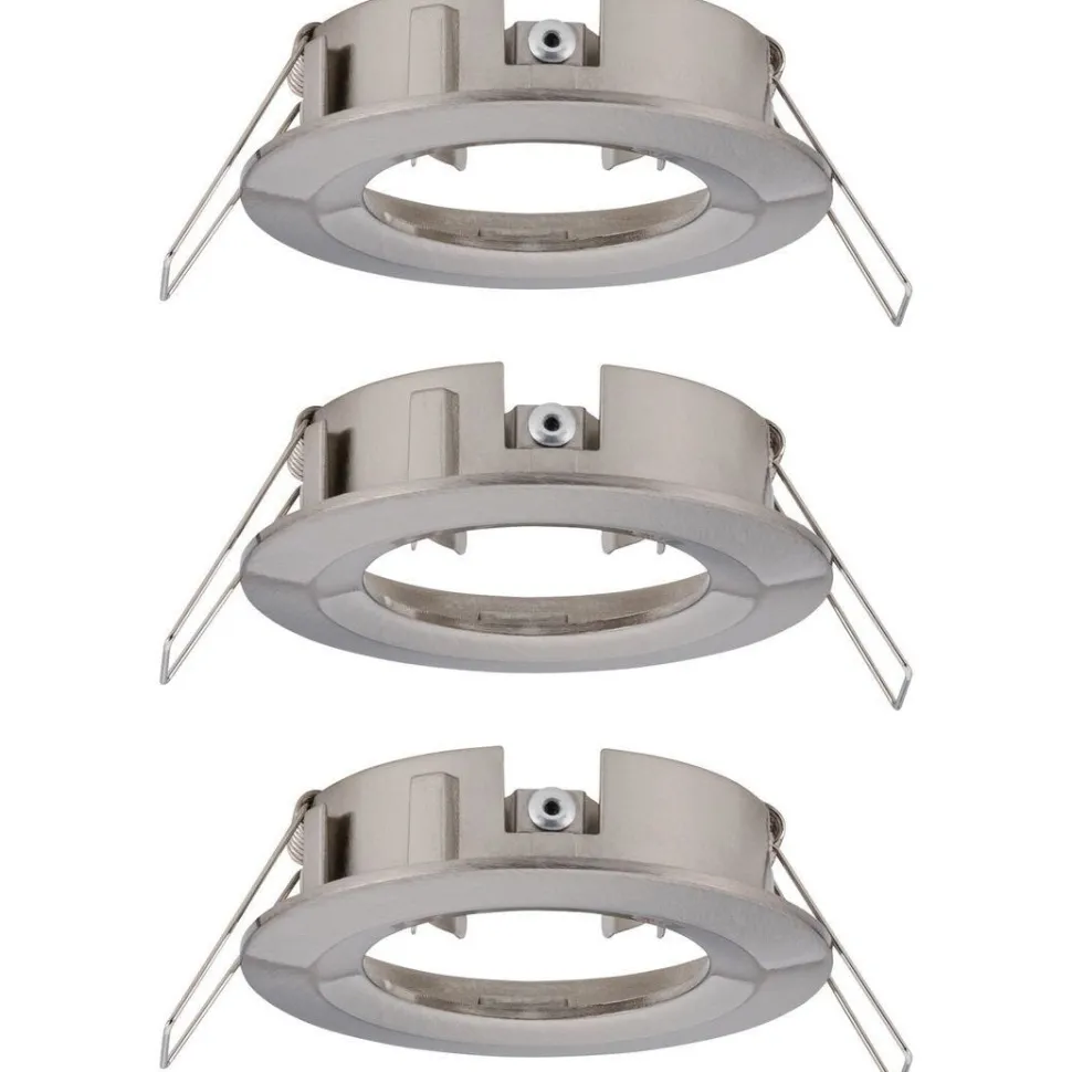 Upotettava valaisin Paulmann Choose, IP44, 3kpl, Ø78mm, max.3x10W, himmennettävä, kromi