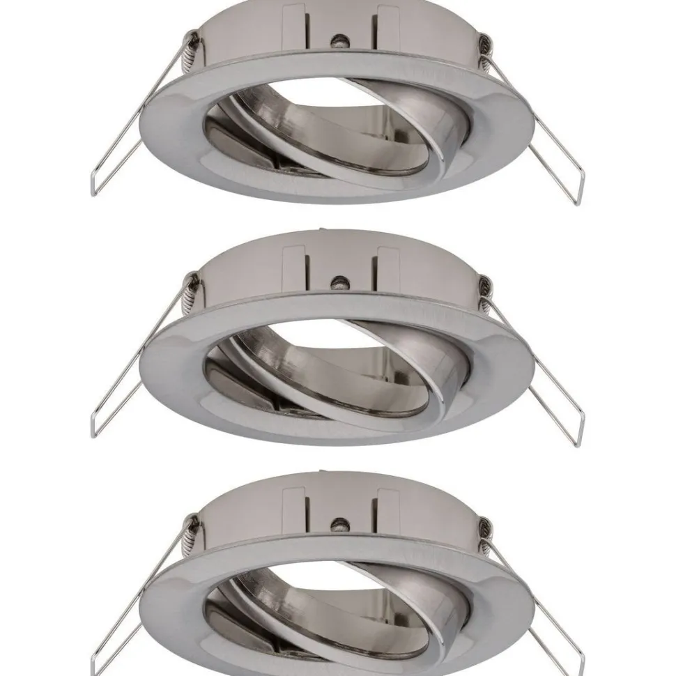 Upotettava valaisin Paulmann Choose, 3kpl, Ø84mm, max.3x10W, himmennettävä, kromi