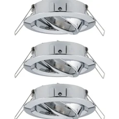 Upotettava valaisin Paulmann Choose, 3kpl, Ø84mm, max.3x10W, himmennettävä, kromi