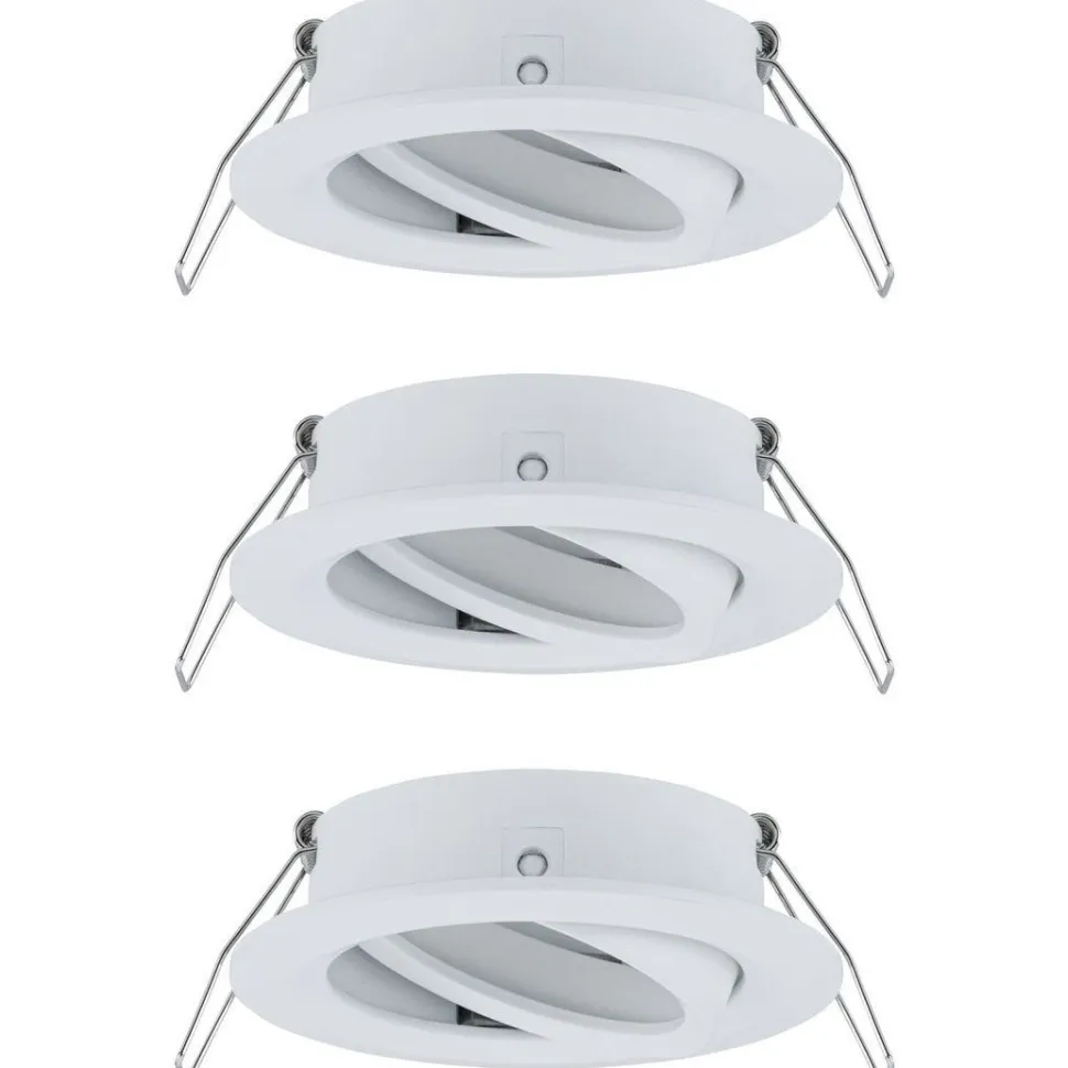 Upotettava valaisin Paulmann Choose, 3kpl, Ø84mm, max.3x10W, himmennettävä, kromi