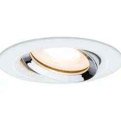 Upotettava valaisin Paulmann Nova Plus, IP65, Ø93mm, GU5.3/GU10, max.35W, 230/12V, himmennettävä, mattavalkoinen/kromi