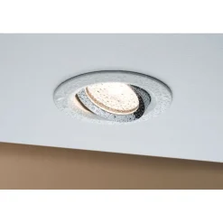 Upotettava valaisin Paulmann Nova Plus, IP65, Ø93mm, GU5.3/GU10, max.35W, 230/12V, himmennettävä, mattavalkoinen/kromi