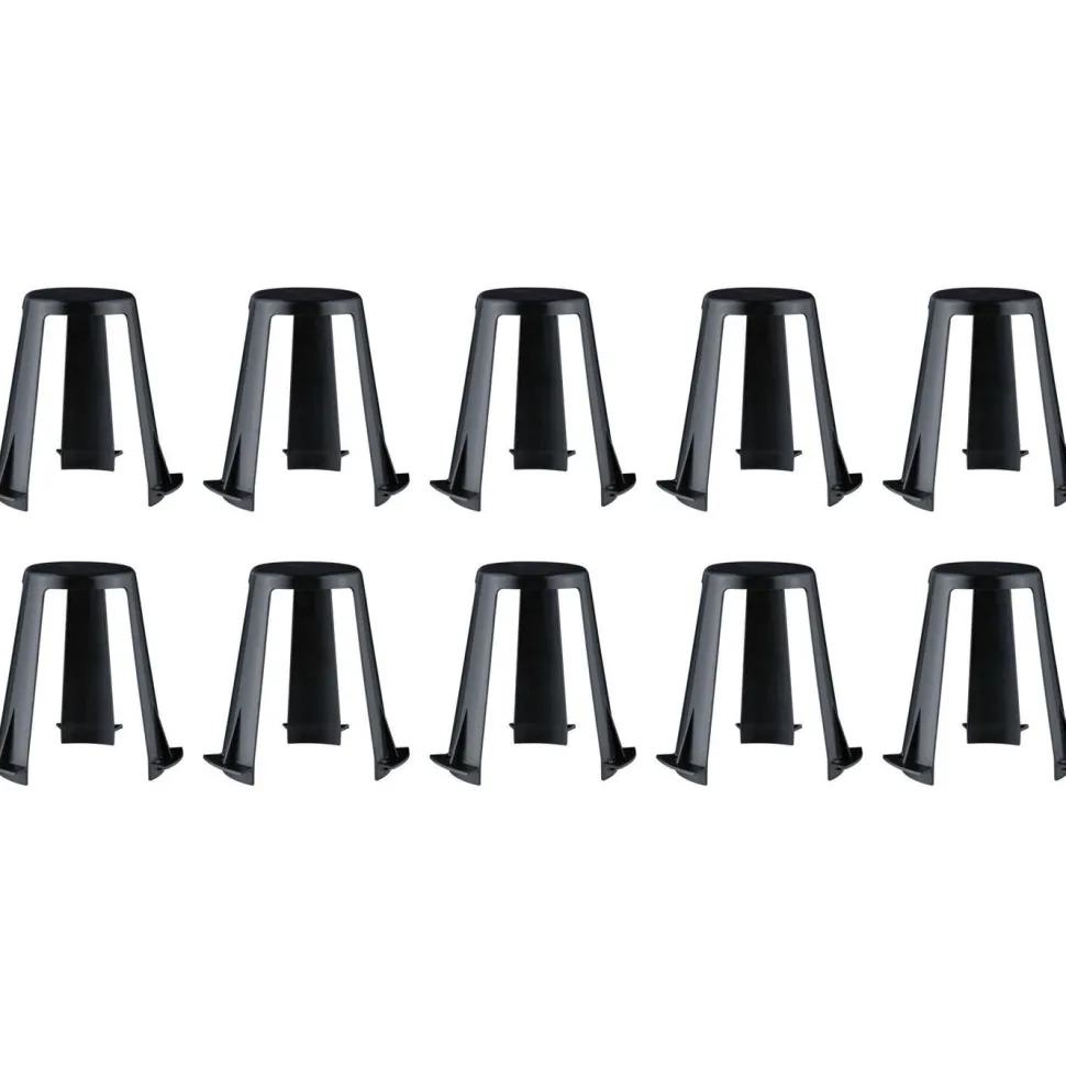 Upotustuki Paulmann upotettaville valaisimille 62-90mm musta, 3kpl/pkt