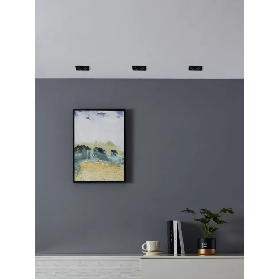 Uppovalaisin Eglo connect.z Carosso-z, 9.3x9.3cm, LED, 4.7W, IP20, musta