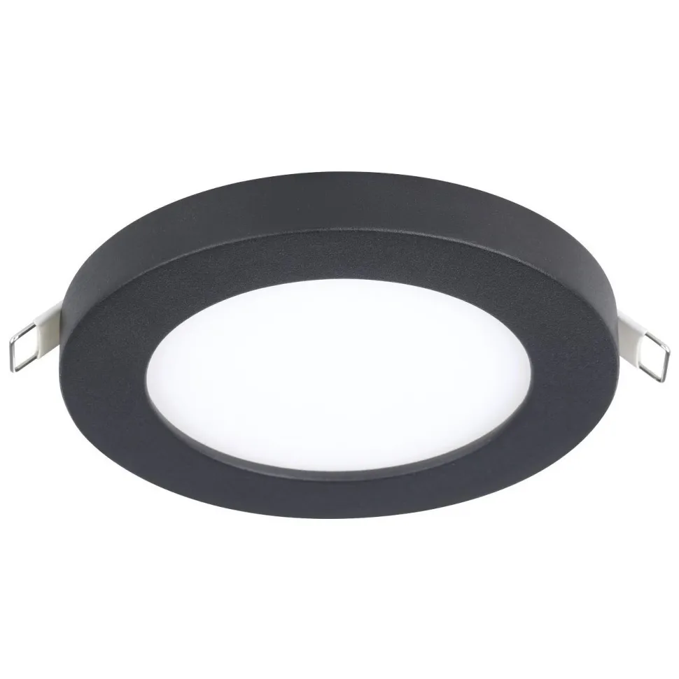 Uppovalaisin Eglo Fueva flex, Ø11.7cm, LED, 5.5W, 4000K, IP20, musta