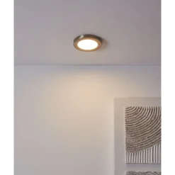 Uppovalaisin Eglo Fueva flex, Ø11.7cm, LED, 5.5W, 4000K, IP20, musta