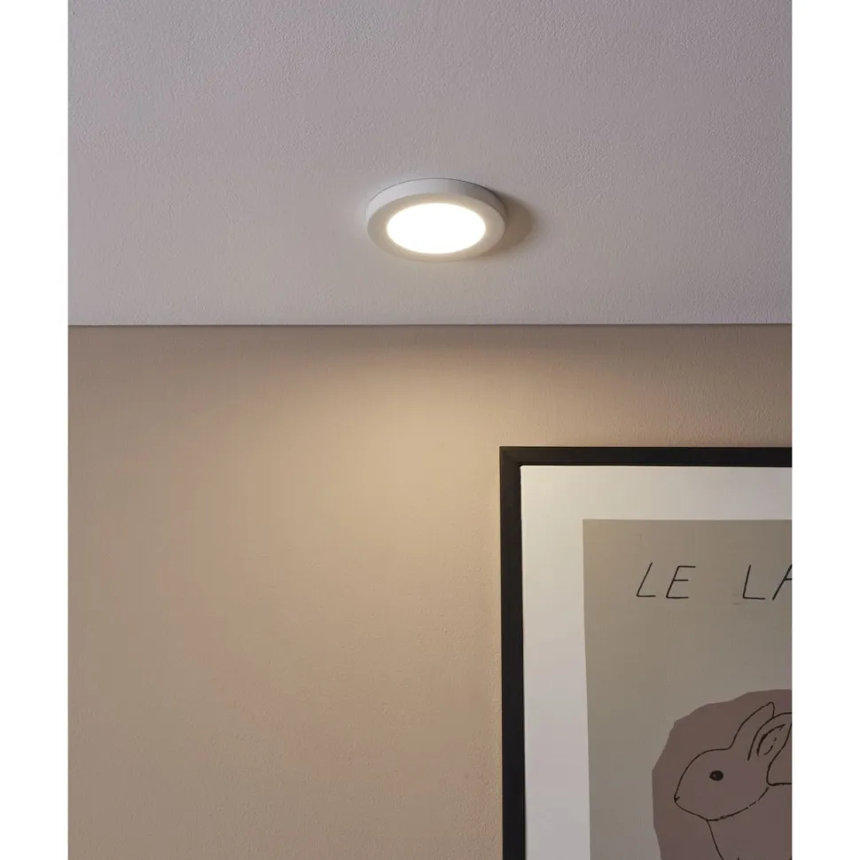 Uppovalaisin Eglo Fueva flex, Ø11.7cm, LED, 5.5W, 4000K, IP20, musta