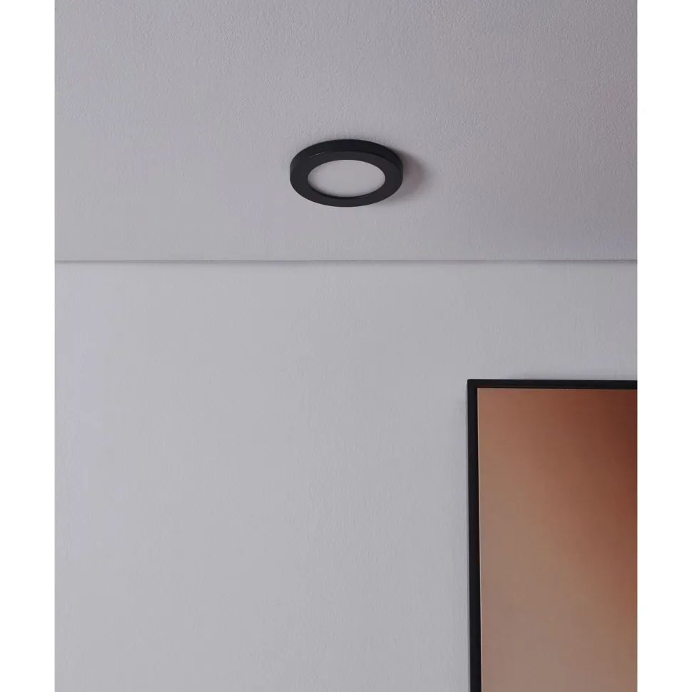 Uppovalaisin Eglo Fueva flex, Ø11.7cm, LED, 5.5W, 4000K, IP20, musta
