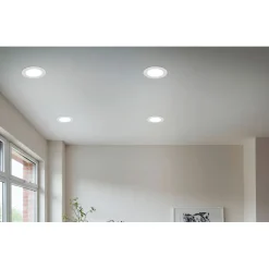 Uppovalaisin Trio Kibo LED säädettävä värilämpötila mattavalkoinen pyöreä