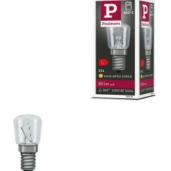 Uunilamppu Paulmann 300° E14 85lm 15W 2300K himmennettävä 300° kirkas