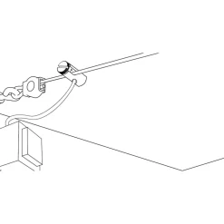 Vaijerijärjestelmän virtaliitinpari 12V 300W 6 mm² mattakromi
