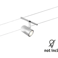 Vaijerivalaisin Paulmann CorDuo Cup, GU5.3, 12V, mattamusta/kromi