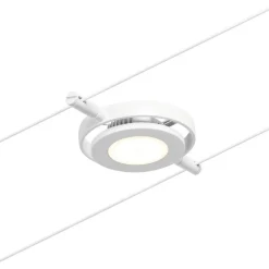 Vaijerivalaisin Paulmann CorDuo RoundMac, 200lm, 4.5W, 3000K, 12V, mattavalkoinen/kromi