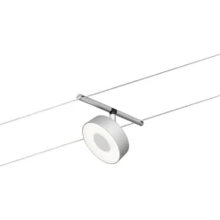Vaijerivalaisin Paulmann CorDuo Circle, 180lm, 5W, 3000K, 12V, mattavalkoinen