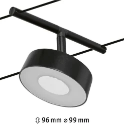 Vaijerivalaisin Paulmann CorDuo Circle, 180lm, 5W, 3000K, 12V, mattavalkoinen