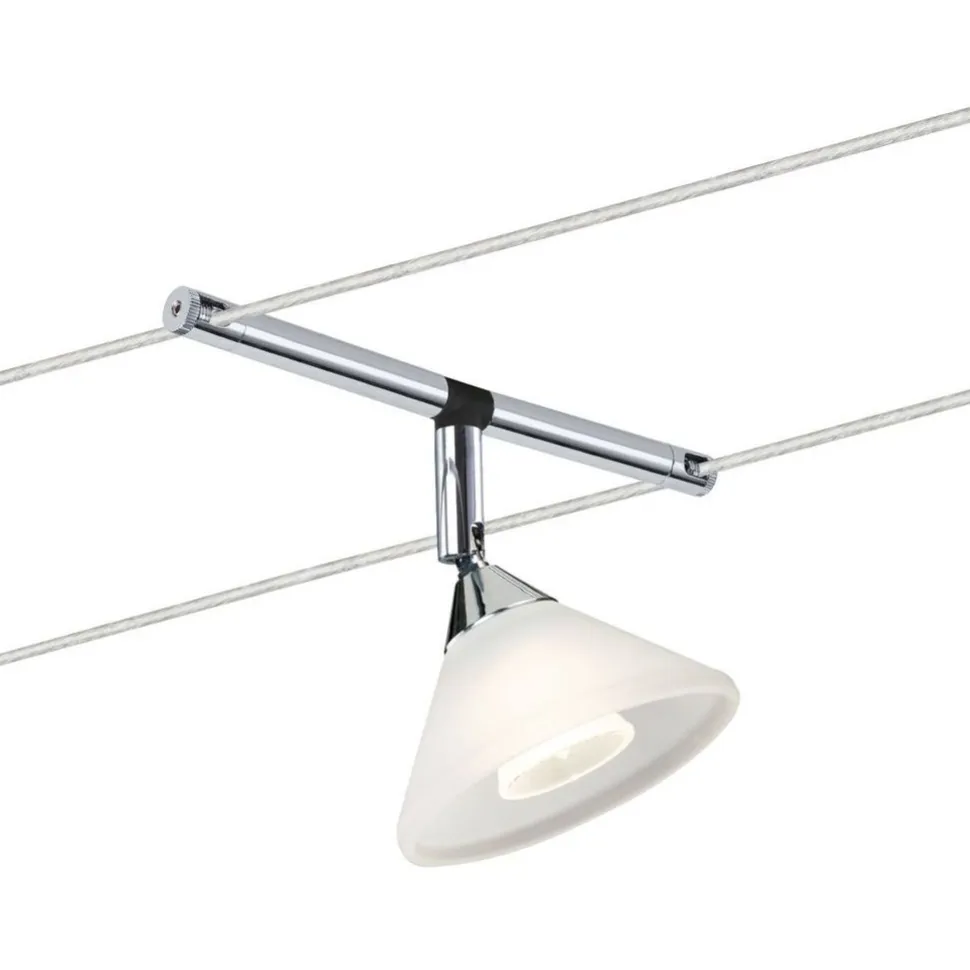Vaijerivalaisin Paulmann Colmar, GU4, 12V, himmennettävä, satiinikromi
