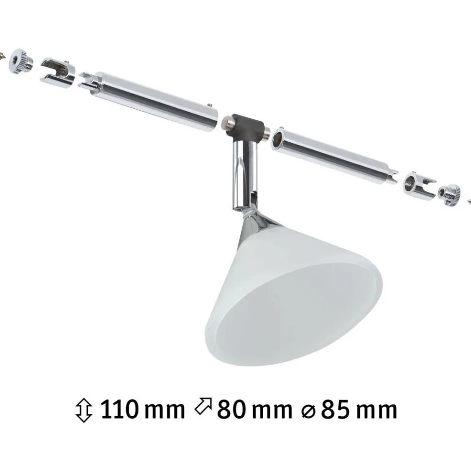 Vaijerivalaisin Paulmann Colmar, GU4, 12V, himmennettävä, satiinikromi