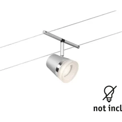 Vaijerivalaisin Paulmann CorDuo Cone, GU5.3, 12V, mattakromi/kromi