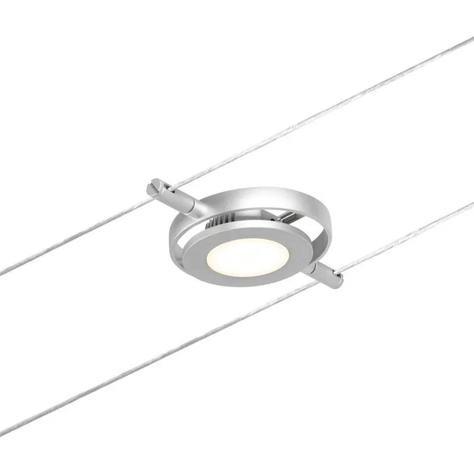 Vaijerivalaisin Paulmann CorDuo RoundMac, 200lm, 4.5W, 3000K, 12V, mattakromi