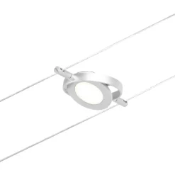 Vaijerivalaisin Paulmann CorDuo RoundMac, 200lm, 4.5W, 3000K, 12V, mattakromi