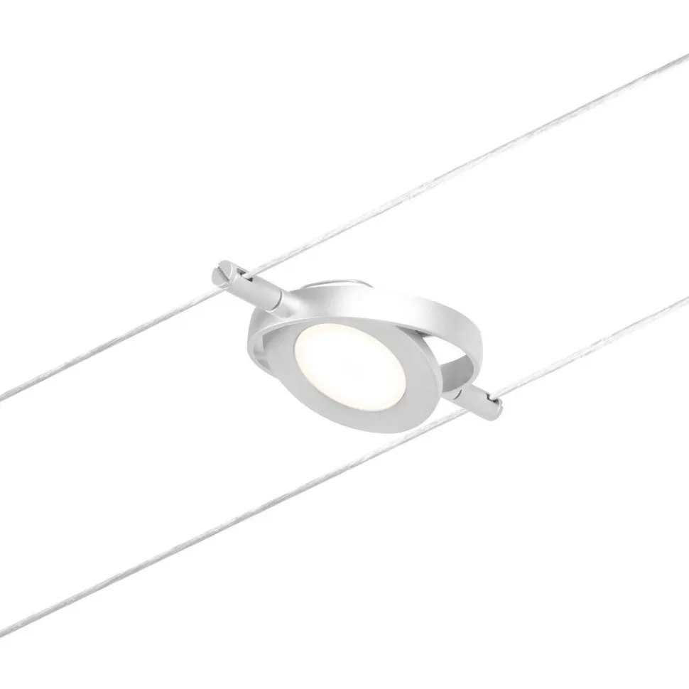 Vaijerivalaisin Paulmann CorDuo RoundMac, 200lm, 4.5W, 3000K, 12V, mattakromi