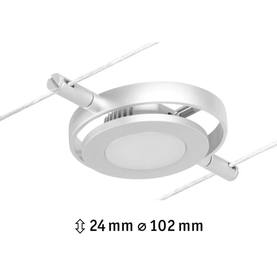 Vaijerivalaisin Paulmann CorDuo RoundMac, 200lm, 4.5W, 3000K, 12V, mattakromi