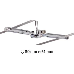 Vaijerivalaisin Paulmann TogoLED, GU5.3, 12V, himmennettävä, kromi