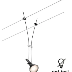 Vaijerivalaisin Paulmann CorDuo Comet, GU5.3, 12V, himmennettävä, mattakromi