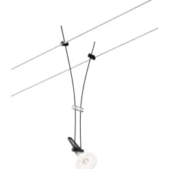 Vaijerivalaisin Paulmann CorDuo Comet, GU5.3, 12V, himmennettävä, mattakromi