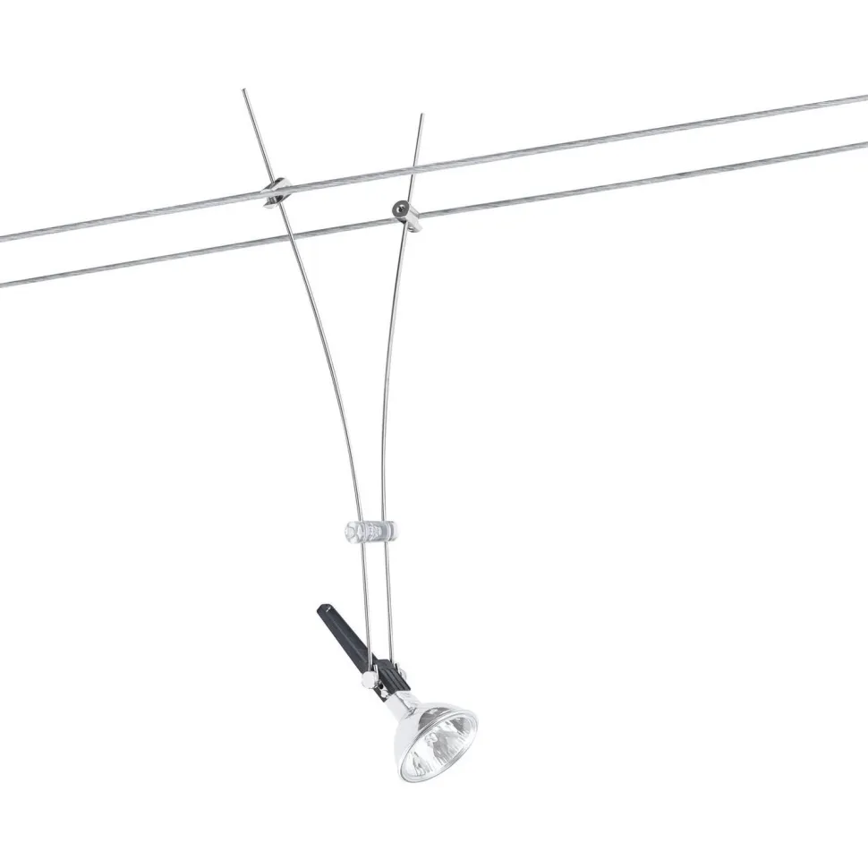 Vaijerivalaisin Comet spotti 1x50W 300x300 mm kromi