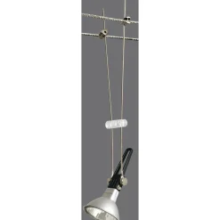 Vaijerivalaisin Comet spotti 1x50W 300x300 mm kromi