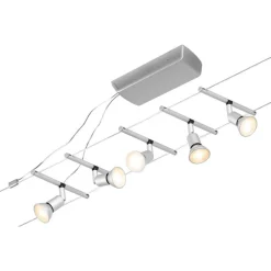 Vaijerivalaisinsetti Paulmann CorDuo Salt, GU5.3, 230/12V, mattakromi