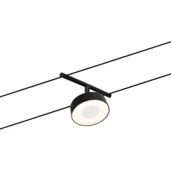 Vaijerivalaisinsetti Paulmann CorDuo Circle, 5x180lm, 5x5W, 3000K, 230/12V, mattavalkoinen