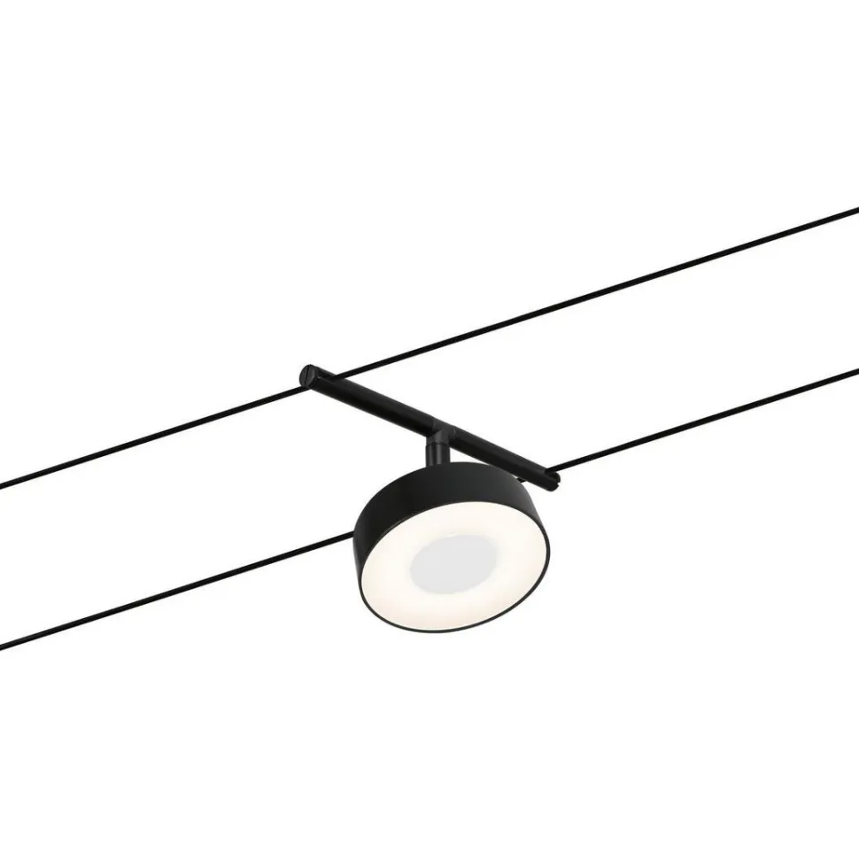 Vaijerivalaisinsetti Paulmann CorDuo Circle, 5x180lm, 5x5W, 3000K, 230/12V, mattavalkoinen