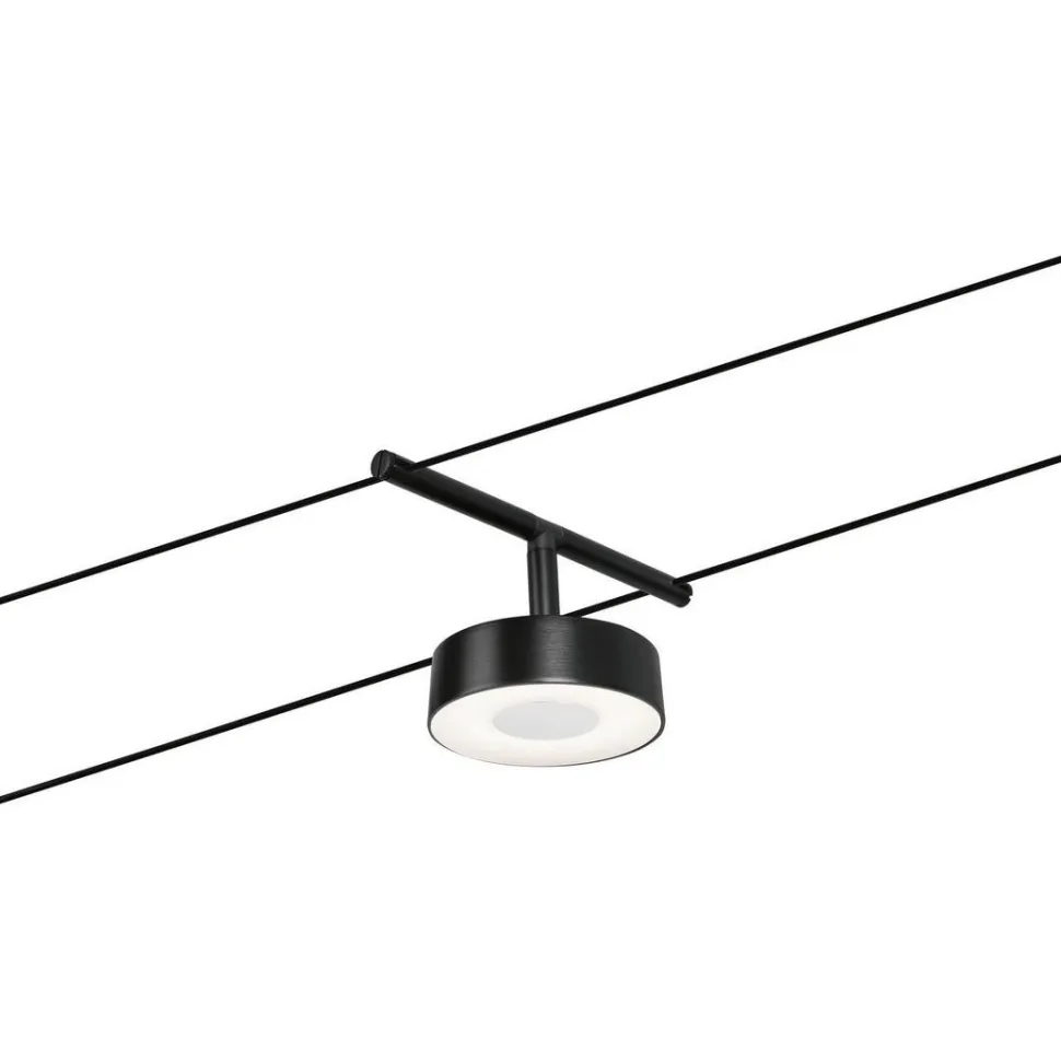 Vaijerivalaisinsetti Paulmann CorDuo Circle, 5x180lm, 5x5W, 3000K, 230/12V, mattavalkoinen