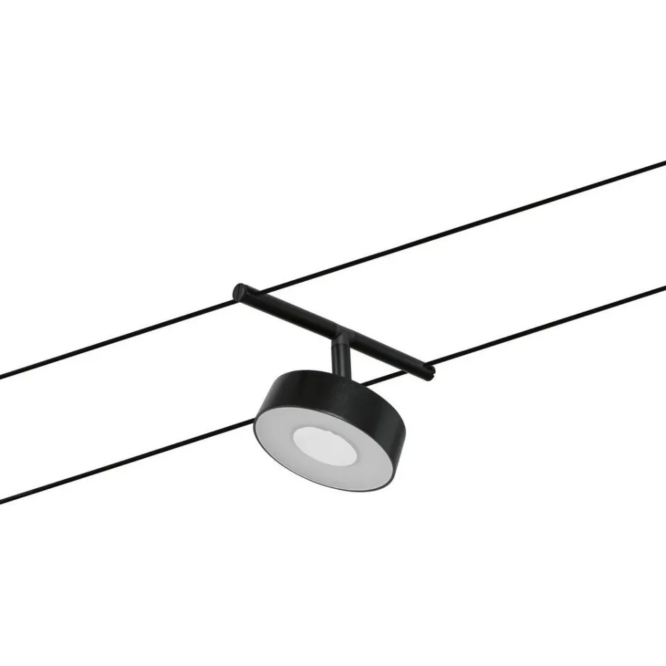 Vaijerivalaisinsetti Paulmann CorDuo Circle, 5x180lm, 5x5W, 3000K, 230/12V, mattavalkoinen