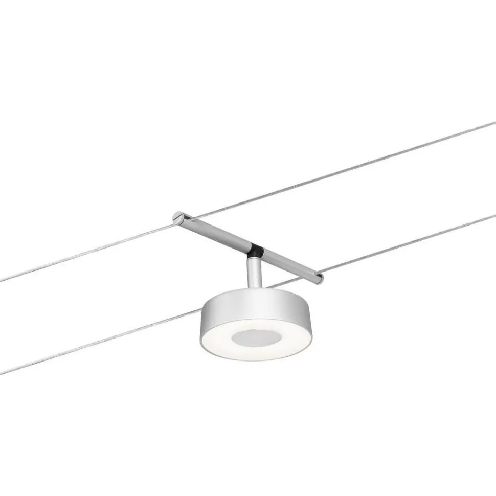 Vaijerivalaisinsetti Paulmann CorDuo Circle, 5x180lm, 5x5W, 3000K, 230/12V, mattavalkoinen