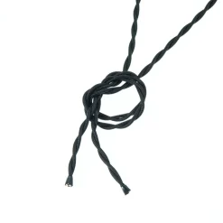 Valaisinjohto AGELUX 420-2X075T-WH-4, 4m, valkoinen punottu tekstiili, 2x0.75mm