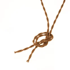 Valaisinjohto AGELUX 420-2X075T-WH-4, 4m, valkoinen punottu tekstiili, 2x0.75mm