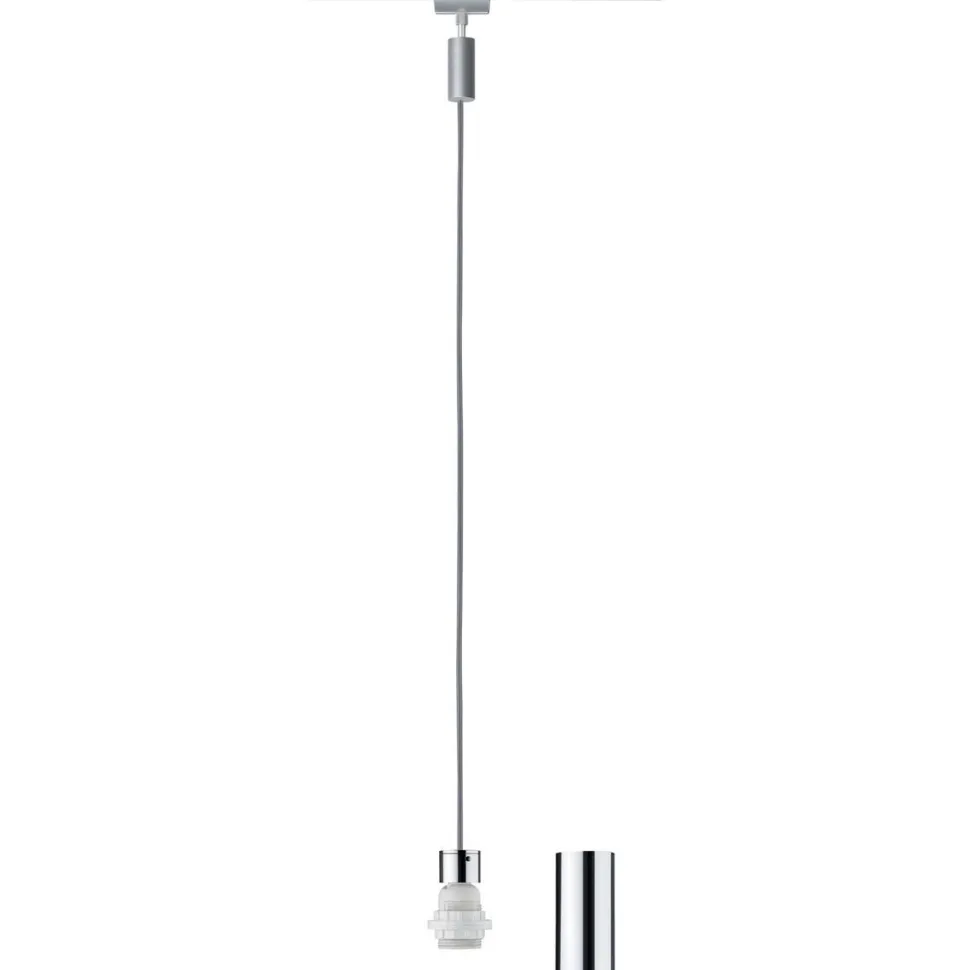 Valaisinjohtosarja kiskoon Paulmann URail 2Easy Basic E27 1500mm mattakromi