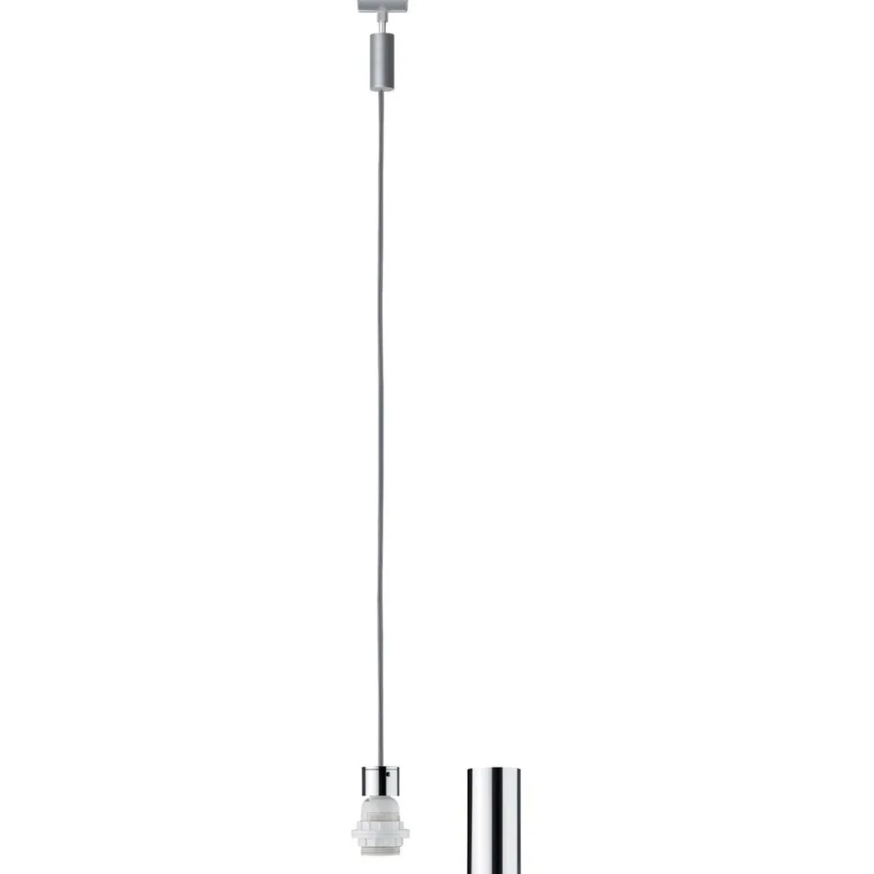 Valaisinjohtosarja kiskoon Paulmann URail 2Easy Basic E27 1500mm mattakromi