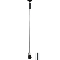 Valaisinjohtosarja kiskoon Paulmann URail 2Easy Basic E27 1300mm mattamusta