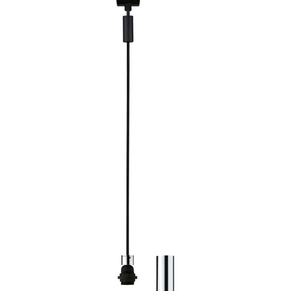 Valaisinjohtosarja kiskoon Paulmann URail 2Easy Basic E27 1300mm mattamusta