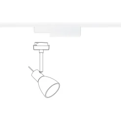 Valaisinkiinnike Paulmann URail Zigbee 3.0 spottivalaisimelle kiskoon valkoinen