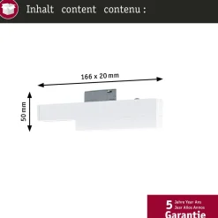 Valaisinkiinnike Paulmann URail Zigbee 3.0 spottivalaisimelle kiskoon valkoinen