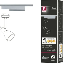 Valaisinkiinnike Paulmann URail Zigbee 3.0 spottivalaisimelle kiskoon valkoinen