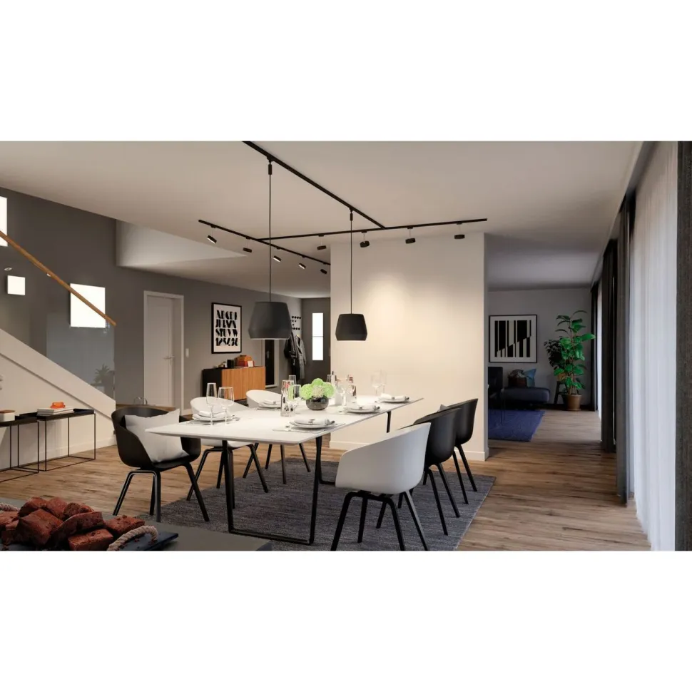Valaisinkisko Paulmann URail 1.5m 230V mattamusta