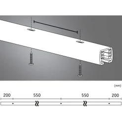 Valaisinkisko Paulmann URail 0.1m 230V valkoinen