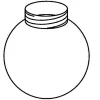 Valaisinkupu i-Valo 8163-150-02 Ø 150 mm polykarbonaatti valkoinen