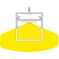 Valaisinlista LED-nauhalle Limente Decker 2m alumiini